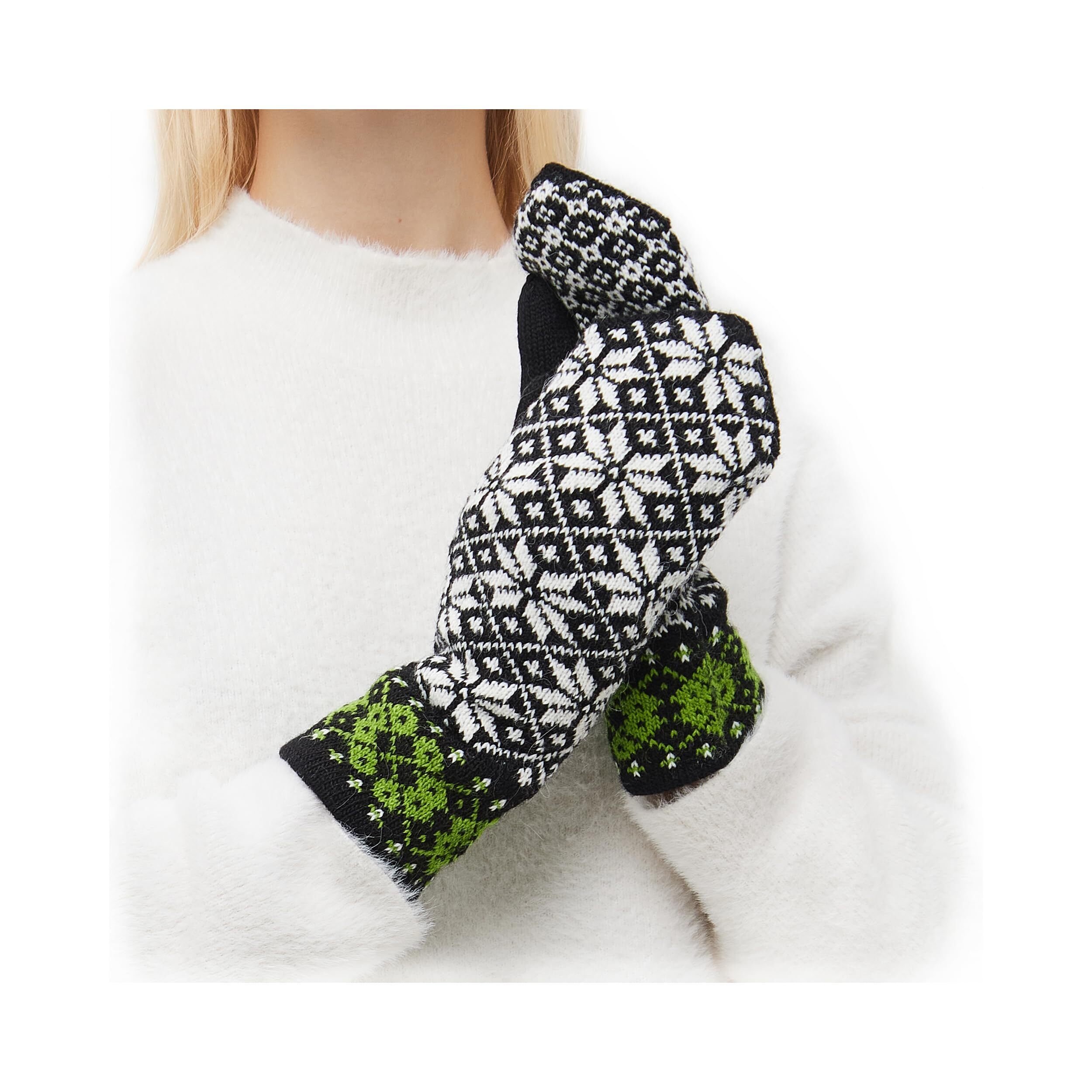 1139 Soft And Comfortable Women's Mittens, Knitted Cold Weather Glovess
